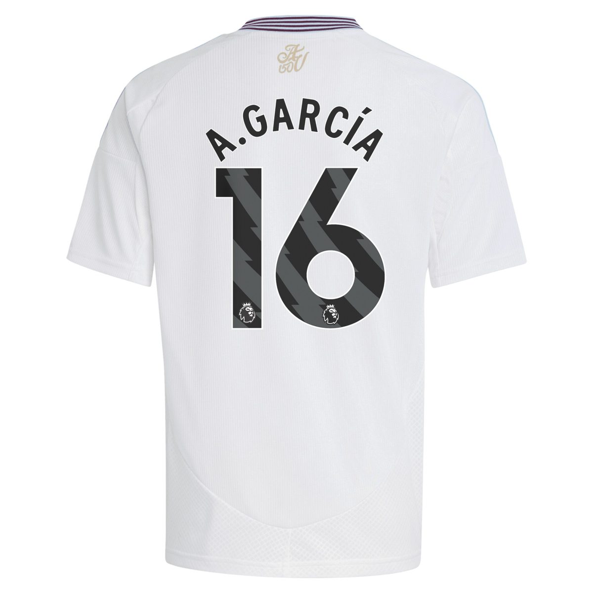 aston villa adidas away shirt 2024-25 – kids with a.garcía 16 printing Collection | Official Aston Villa Kits for Fans