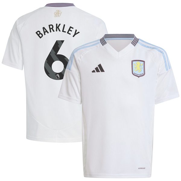 aston villa adidas away shirt 2024-25 – kids with barkley 6 printing Collection | Official Aston Villa Kits for Fans