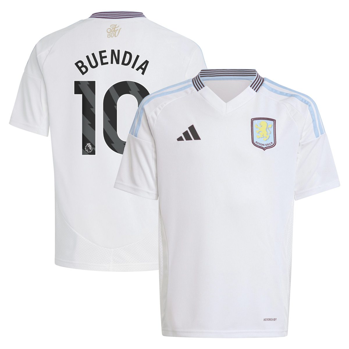 aston villa adidas away shirt 2024-25 – kids with buendia 10 printing Collection | Official Aston Villa Kits for Fans