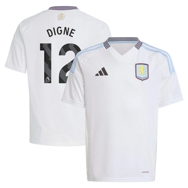 aston villa adidas away shirt 2024-25 – kids with digne 12 printing Collection | Official Aston Villa Kits for Fans