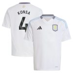 aston villa adidas away shirt 2024-25 – kids with konsa 4 printing Collection | Official Aston Villa Kits for Fans