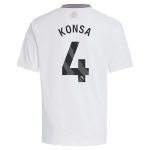 aston villa adidas away shirt 2024-25 – kids with konsa 4 printing Collection | Official Aston Villa Kits for Fans