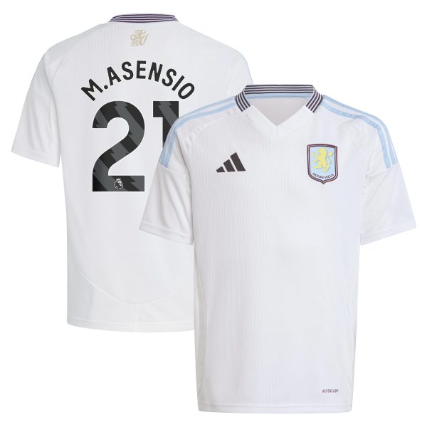 aston villa adidas away shirt 2024-25 – kids with m.asensio 21 printing Collection | Official Aston Villa Kits for Fans
