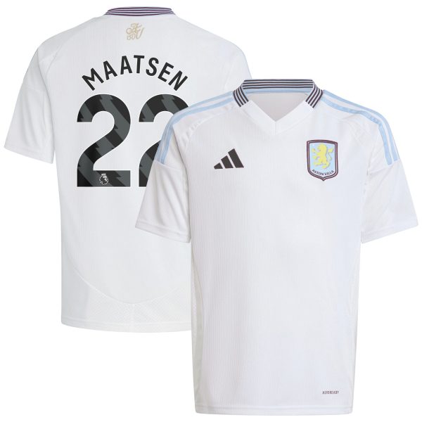 aston villa adidas away shirt 2024-25 – kids with maatsen 22 printing Collection | Official Aston Villa Kits for Fans