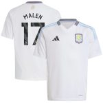 aston villa adidas away shirt 2024-25 – kids with malen 17 printing Collection | Official Aston Villa Kits for Fans