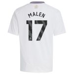 aston villa adidas away shirt 2024-25 – kids with malen 17 printing Collection | Official Aston Villa Kits for Fans