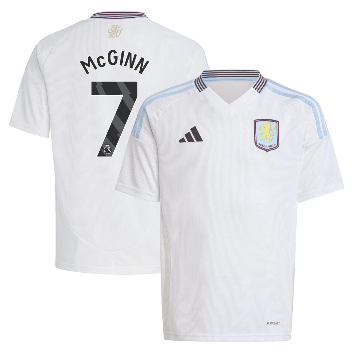 aston villa adidas away shirt 2024-25 – kids with mcginn 7 printing Collection | Official Aston Villa Kits for Fans