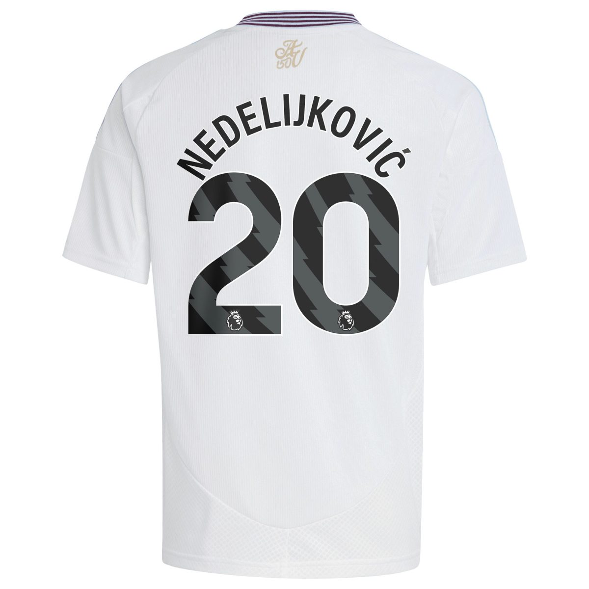 aston villa adidas away shirt 2024-25 – kids with nedeljković 20 printing Collection | Official Aston Villa Kits for Fans