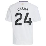 aston villa adidas away shirt 2024-25 – kids with onana 24 printing Collection | Official Aston Villa Kits for Fans