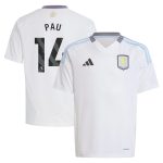 aston villa adidas away shirt 2024-25 – kids with pau 14 printing Collection | Official Aston Villa Kits for Fans