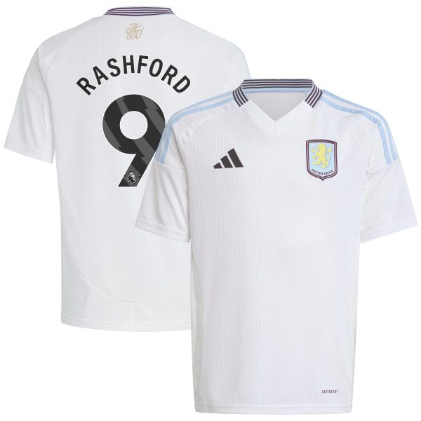 aston villa adidas away shirt 2024-25 – kids with rashford 9 printing Collection | Official Aston Villa Kits for Fans