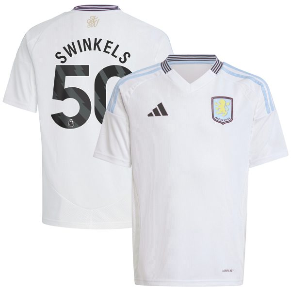 aston villa adidas away shirt 2024-25 – kids with swinkels 50 printing Collection | Official Aston Villa Kits for Fans