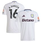 aston villa adidas away shirt 2024-25 with a.garcía 16 printing Collection | Official Aston Villa Kits for Fans