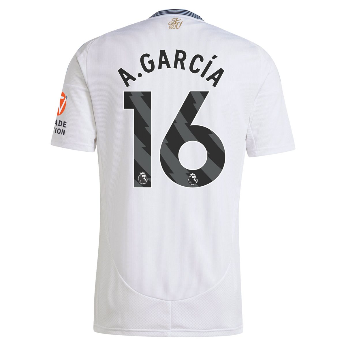 aston villa adidas away shirt 2024-25 with a.garcía 16 printing Collection | Official Aston Villa Kits for Fans