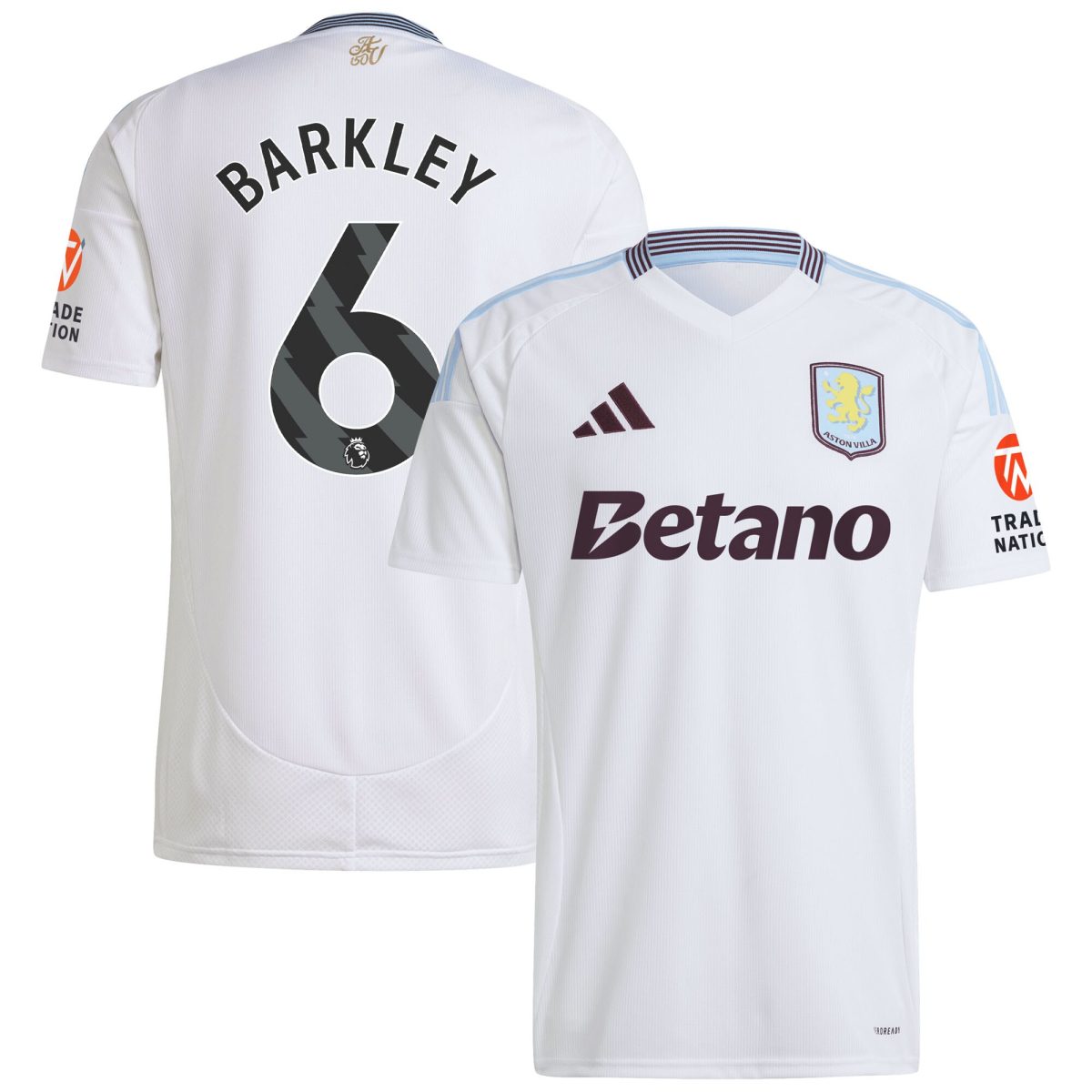aston villa adidas away shirt 2024-25 with barkley 6 printing Collection | Official Aston Villa Kits for Fans