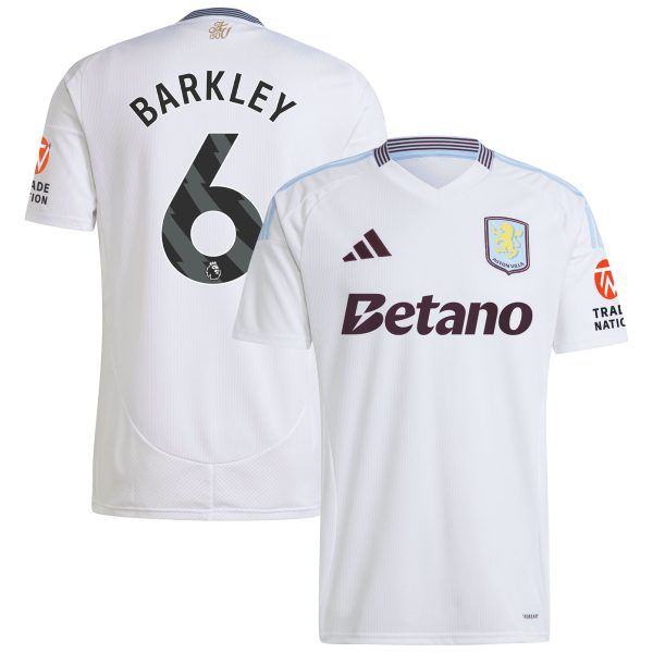 aston villa adidas away shirt 2024-25 with barkley 6 printing Collection | Official Aston Villa Kits for Fans