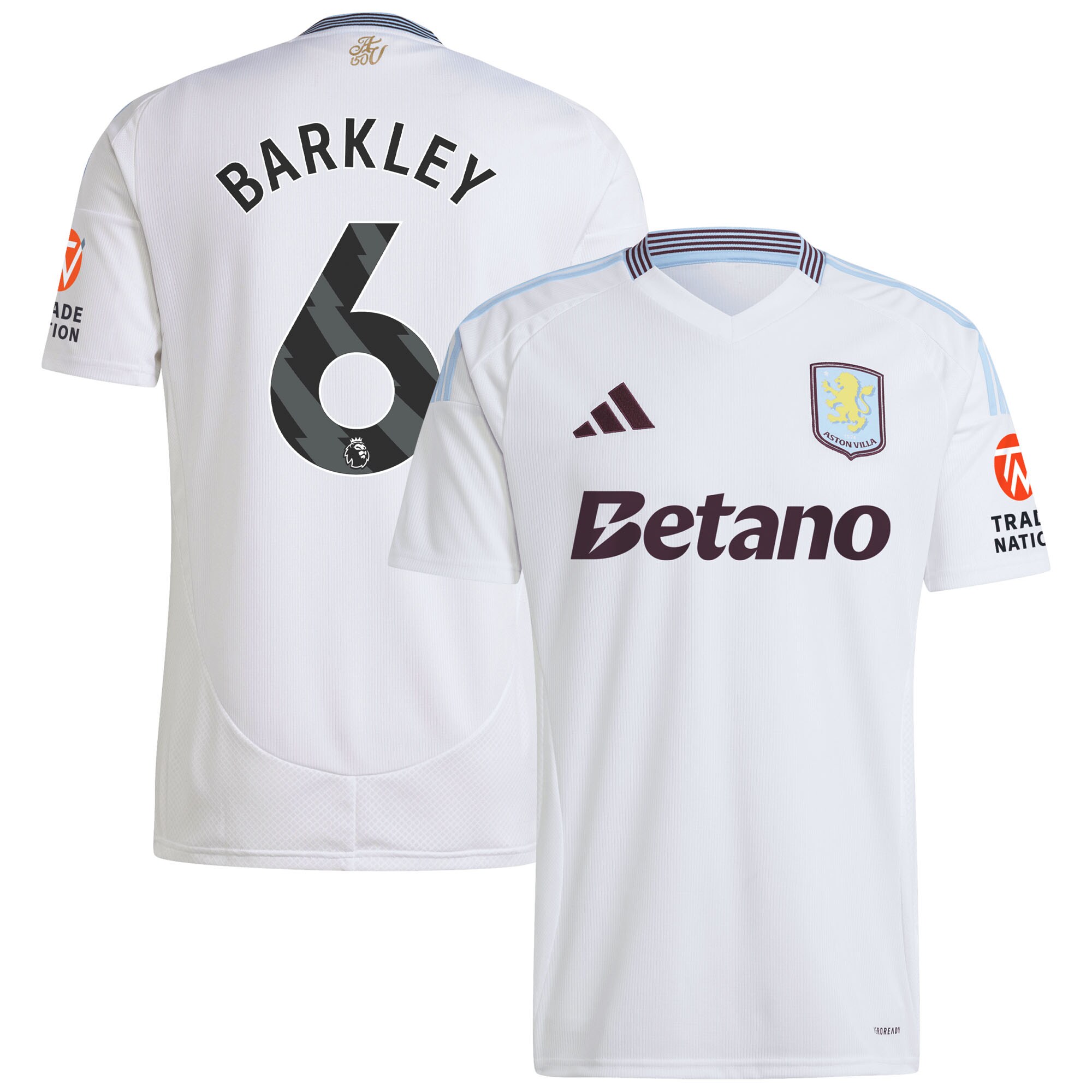 aston villa adidas away shirt 2024-25 with barkley 6 printing Collection | Official Aston Villa Kits for Fans