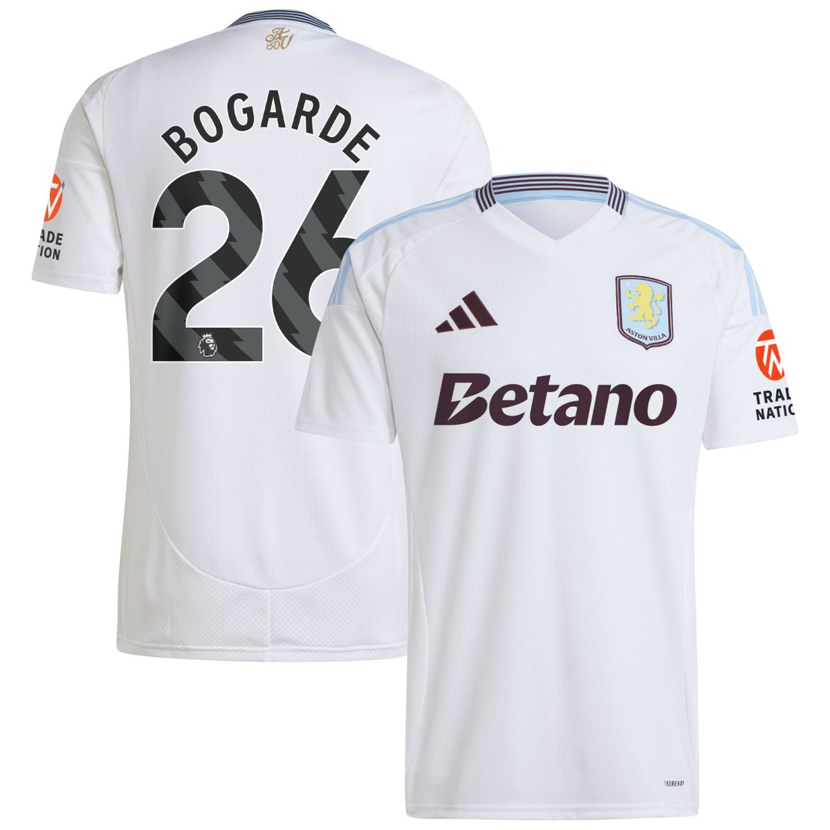aston villa adidas away shirt 2024-25 with bogarde 26 printing Collection | Official Aston Villa Kits for Fans