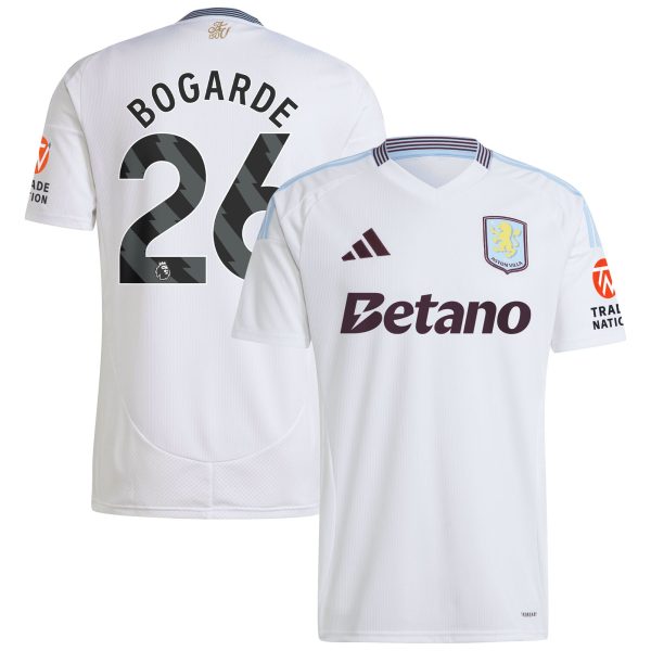 aston villa adidas away shirt 2024-25 with bogarde 26 printing Collection | Official Aston Villa Kits for Fans
