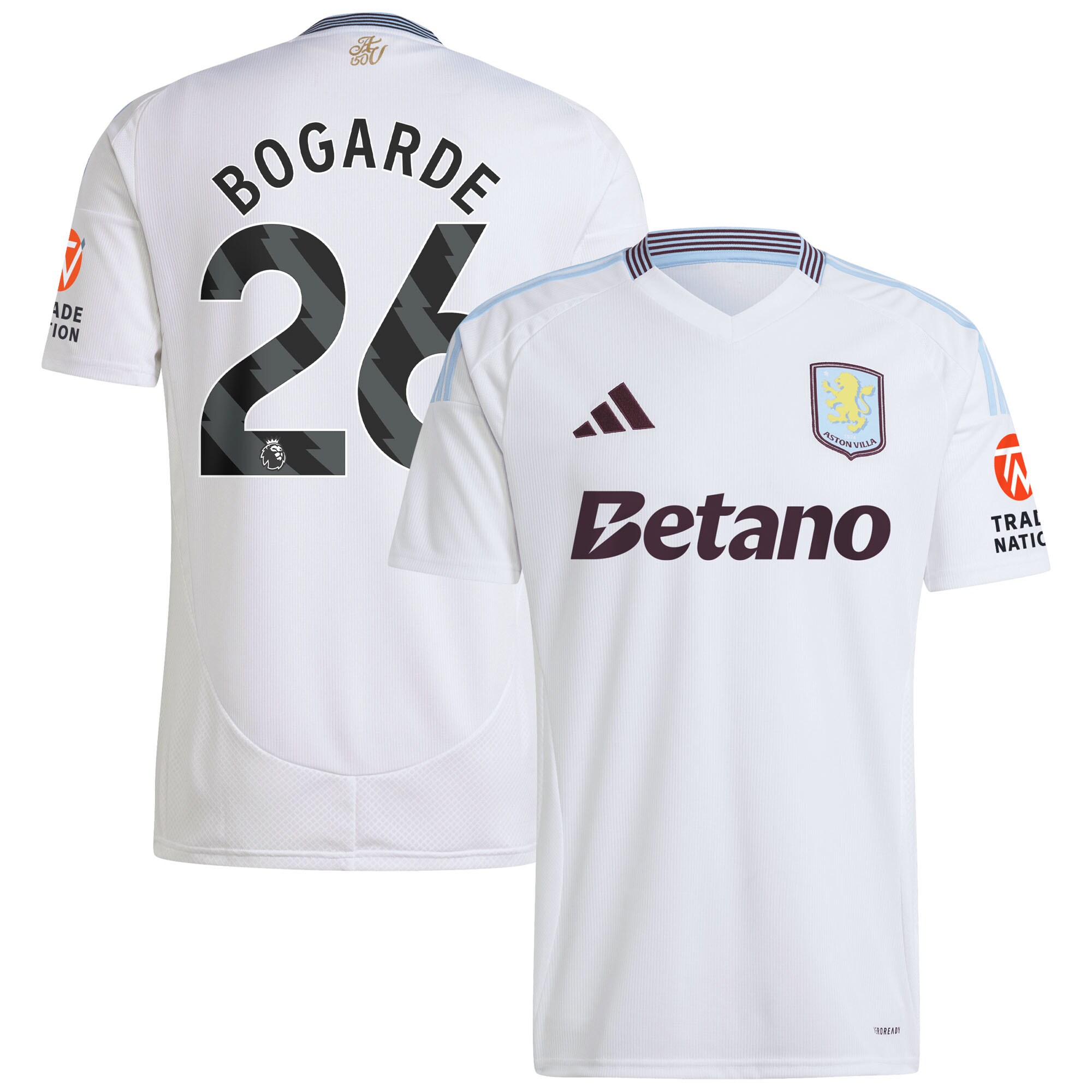 aston villa adidas away shirt 2024-25 with bogarde 26 printing Collection | Official Aston Villa Kits for Fans