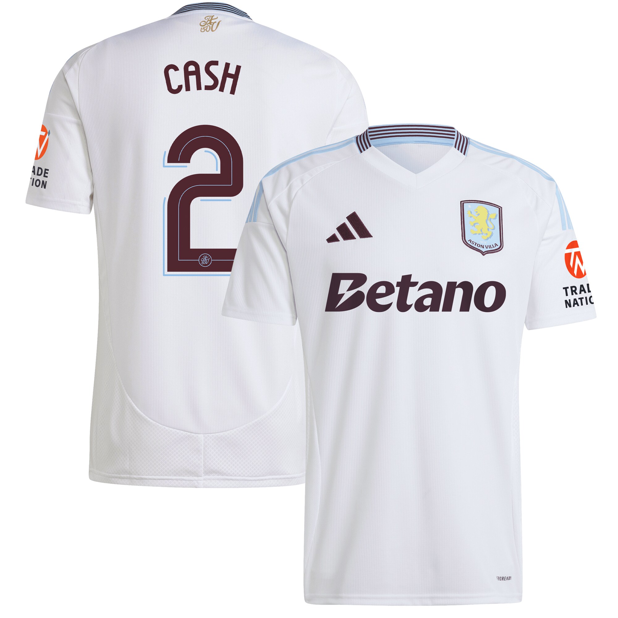 aston villa adidas away shirt 2024-25 with cash 2 cup printing Collection | Official Aston Villa Kits for Fans