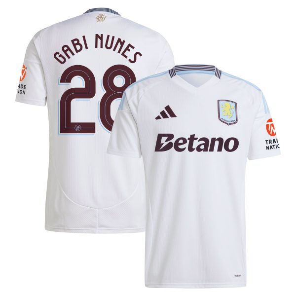 aston villa adidas away shirt 2024-25 with gabi nunes 28 cup printing Collection | Official Aston Villa Kits for Fans