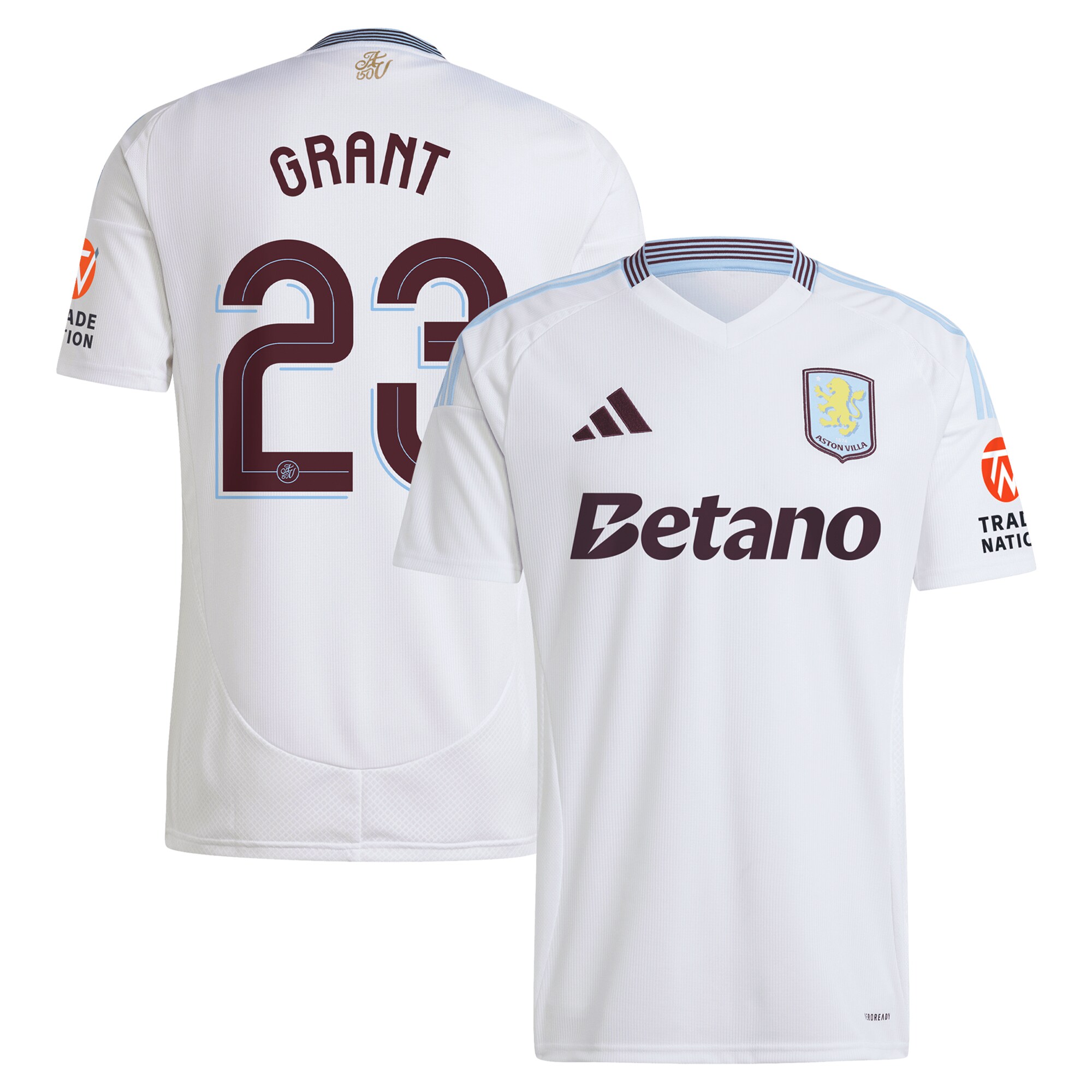 aston villa adidas away shirt 2024-25 with grant 23 cup printing Collection | Official Aston Villa Kits for Fans