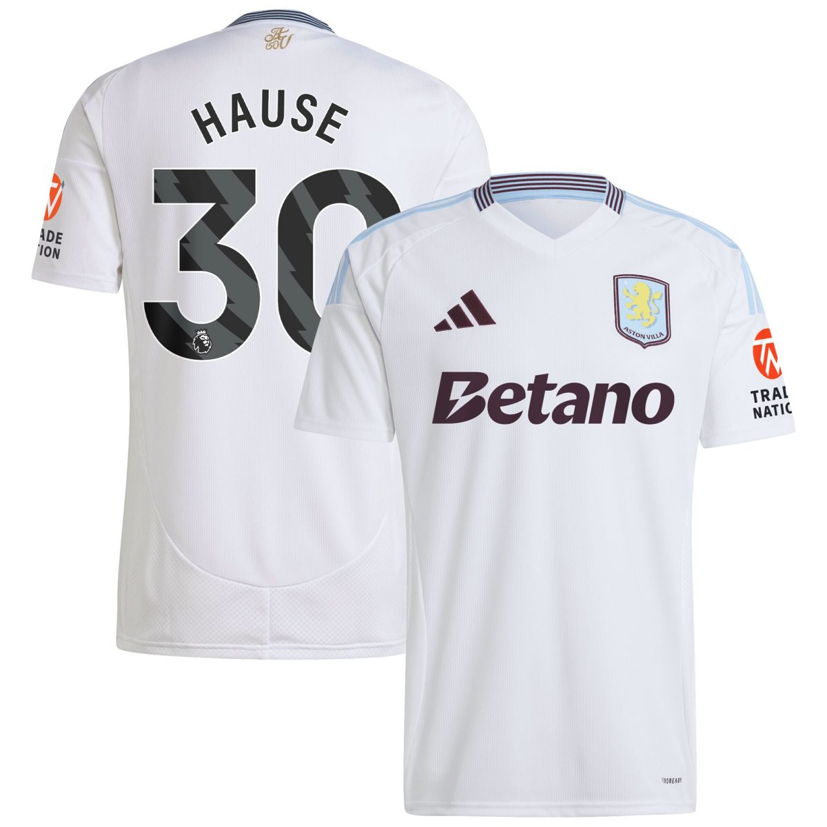 aston villa adidas away shirt 2024-25 with hause 30 printing Collection | Official Aston Villa Kits for Fans