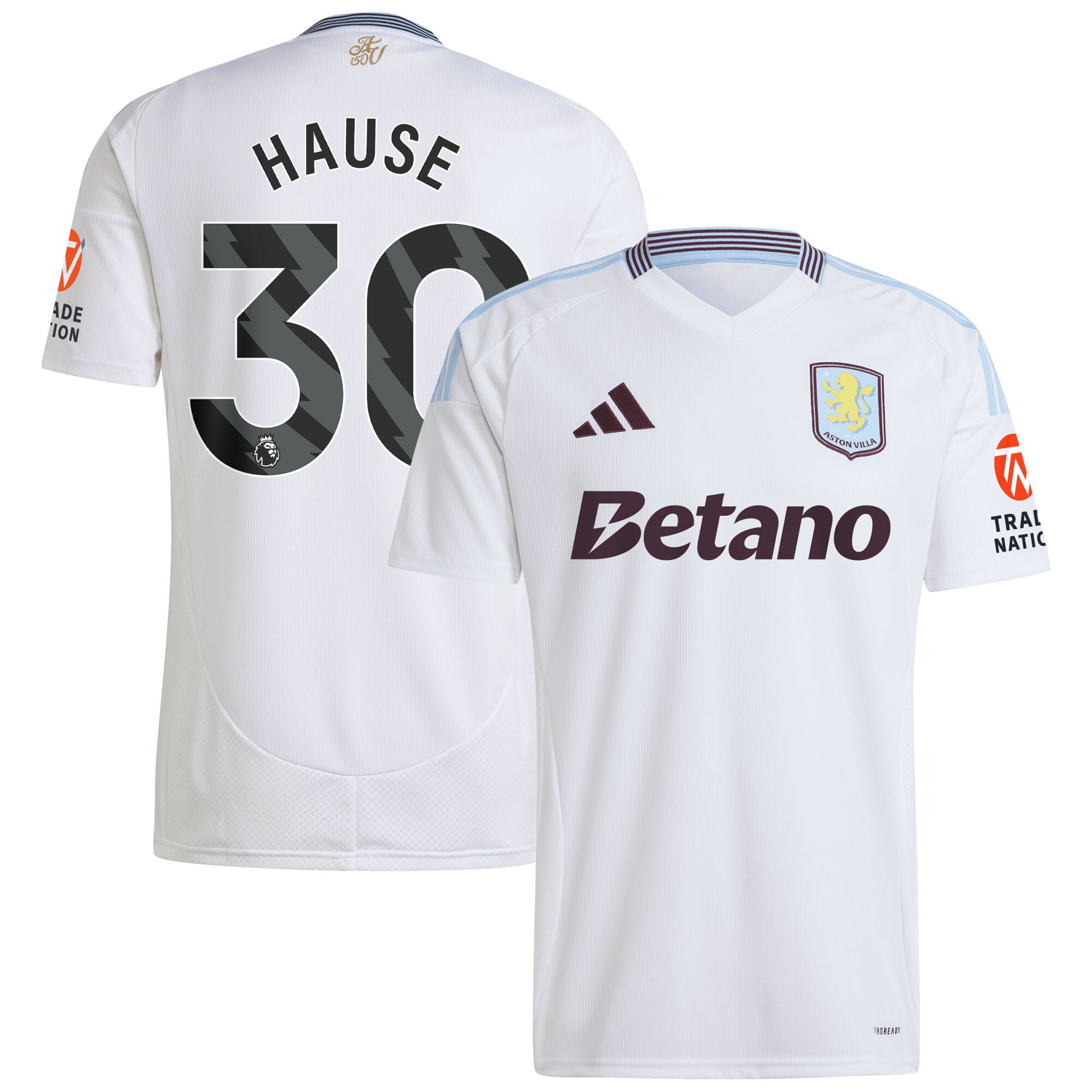 aston villa adidas away shirt 2024-25 with hause 30 printing Collection | Official Aston Villa Kits for Fans