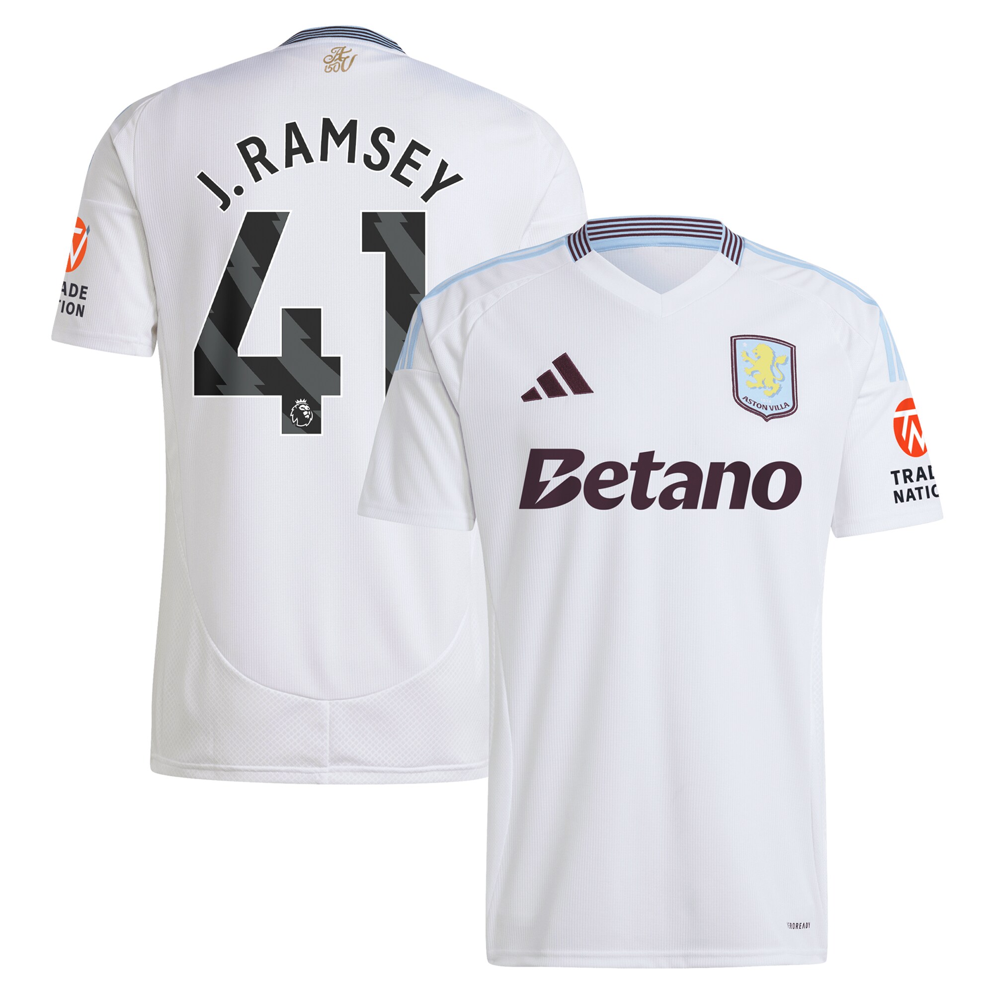 aston villa adidas away shirt 2024-25 with j. ramsey 41 printing Collection | Official Aston Villa Kits for Fans