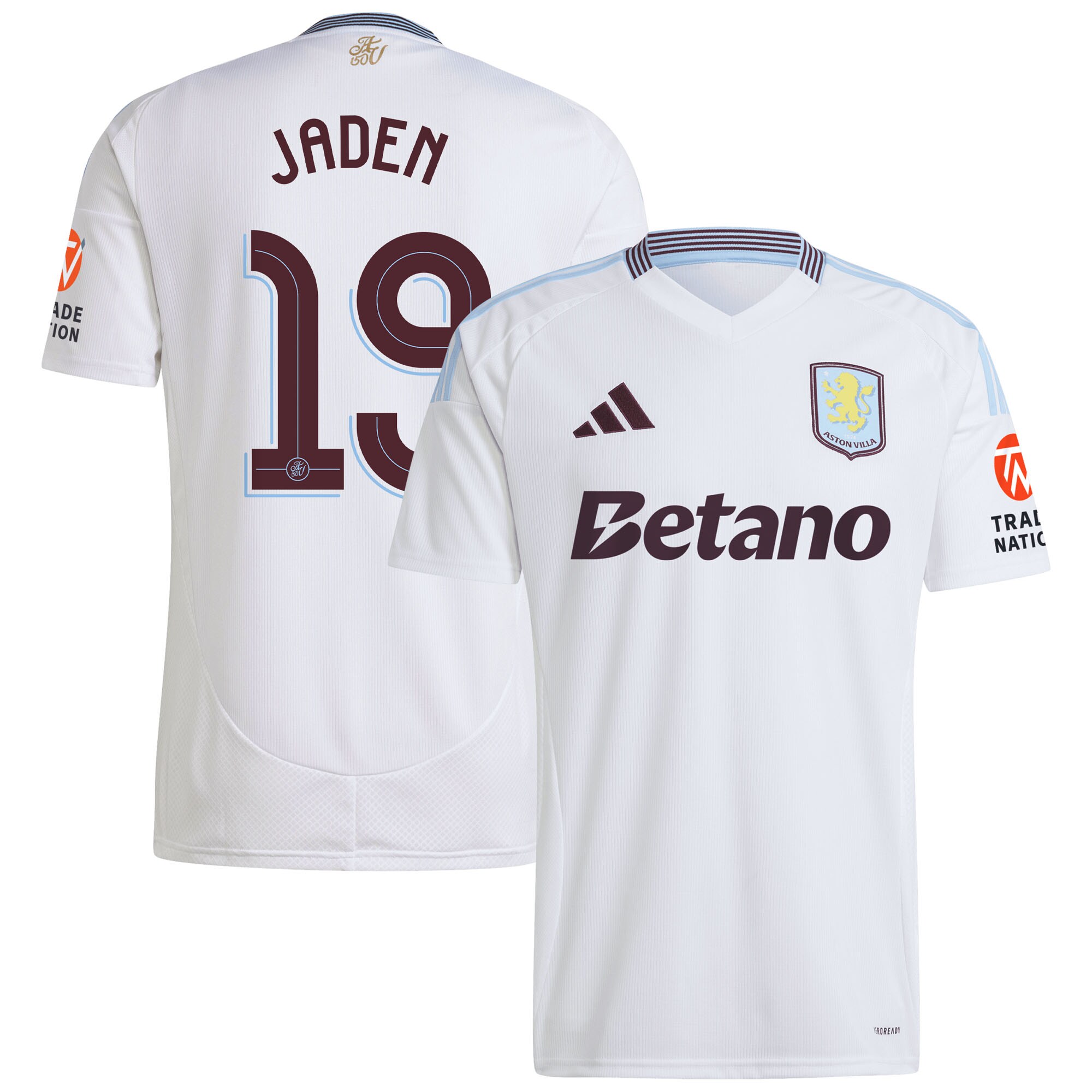 aston villa adidas away shirt 2024-25 with jaden 19 cup printing Collection | Official Aston Villa Kits for Fans