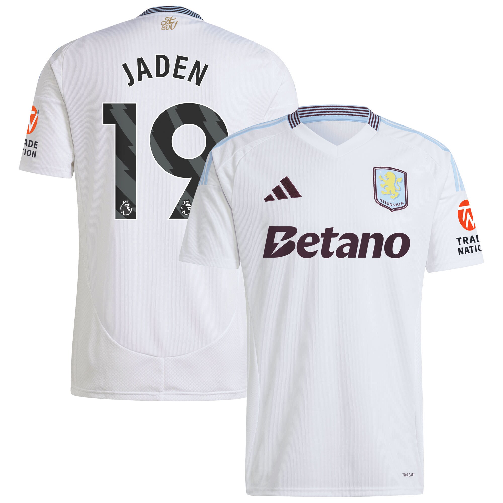 aston villa adidas away shirt 2024-25 with jaden 19 printing Collection | Official Aston Villa Kits for Fans