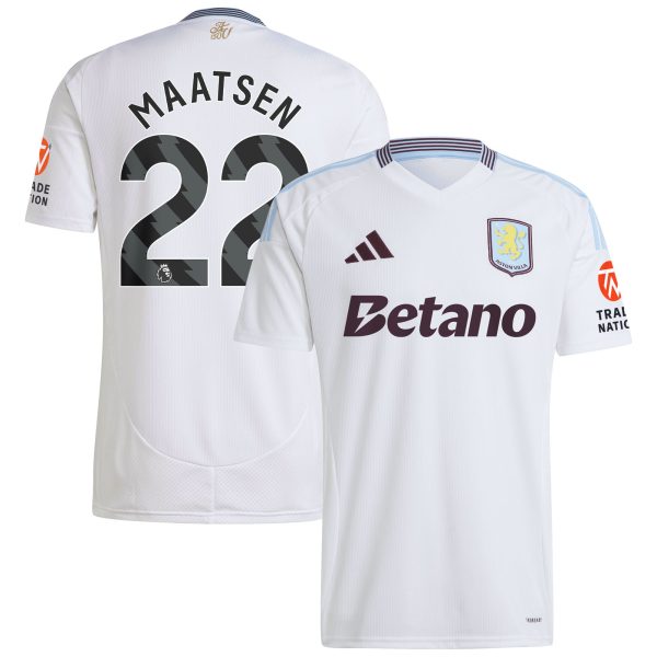 aston villa adidas away shirt 2024-25 with maatsen 22 printing Collection | Official Aston Villa Kits for Fans