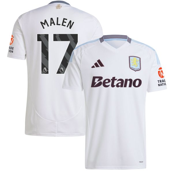aston villa adidas away shirt 2024-25 with malen 17 printing Collection | Official Aston Villa Kits for Fans