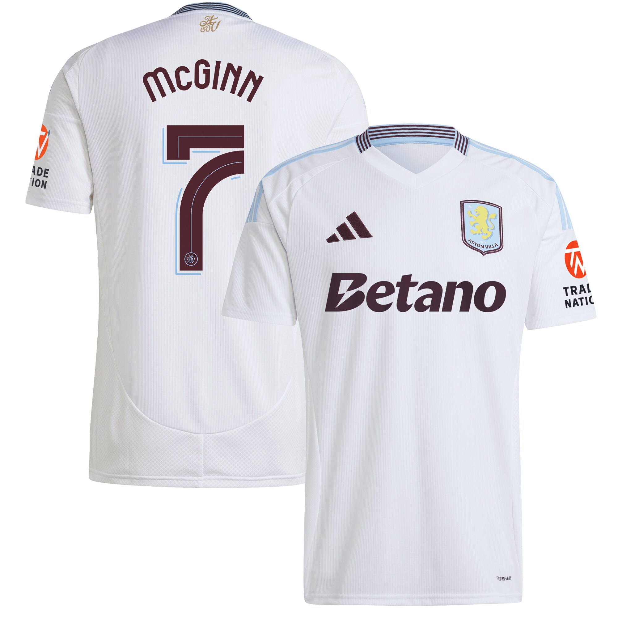 aston villa adidas away shirt 2024-25 with mcginn 7 cup printing Collection | Official Aston Villa Kits for Fans