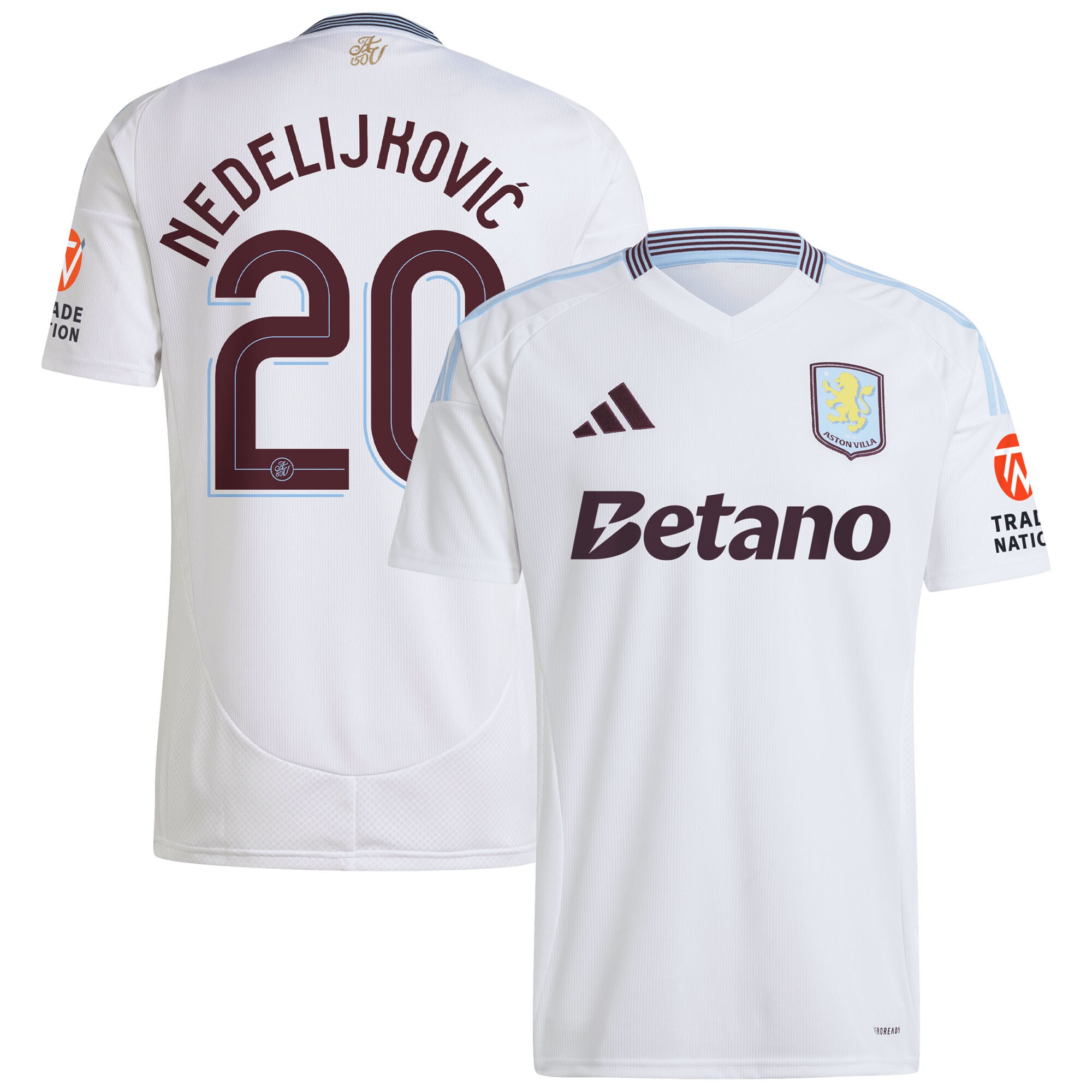 aston villa adidas away shirt 2024-25 with nedeljković 20 cup printing Collection | Official Aston Villa Kits for Fans