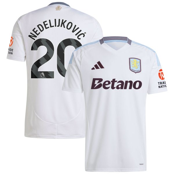 aston villa adidas away shirt 2024-25 with nedeljković 20 printing Collection | Official Aston Villa Kits for Fans