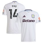 aston villa adidas away shirt 2024-25 with pau 14 printing Collection | Official Aston Villa Kits for Fans