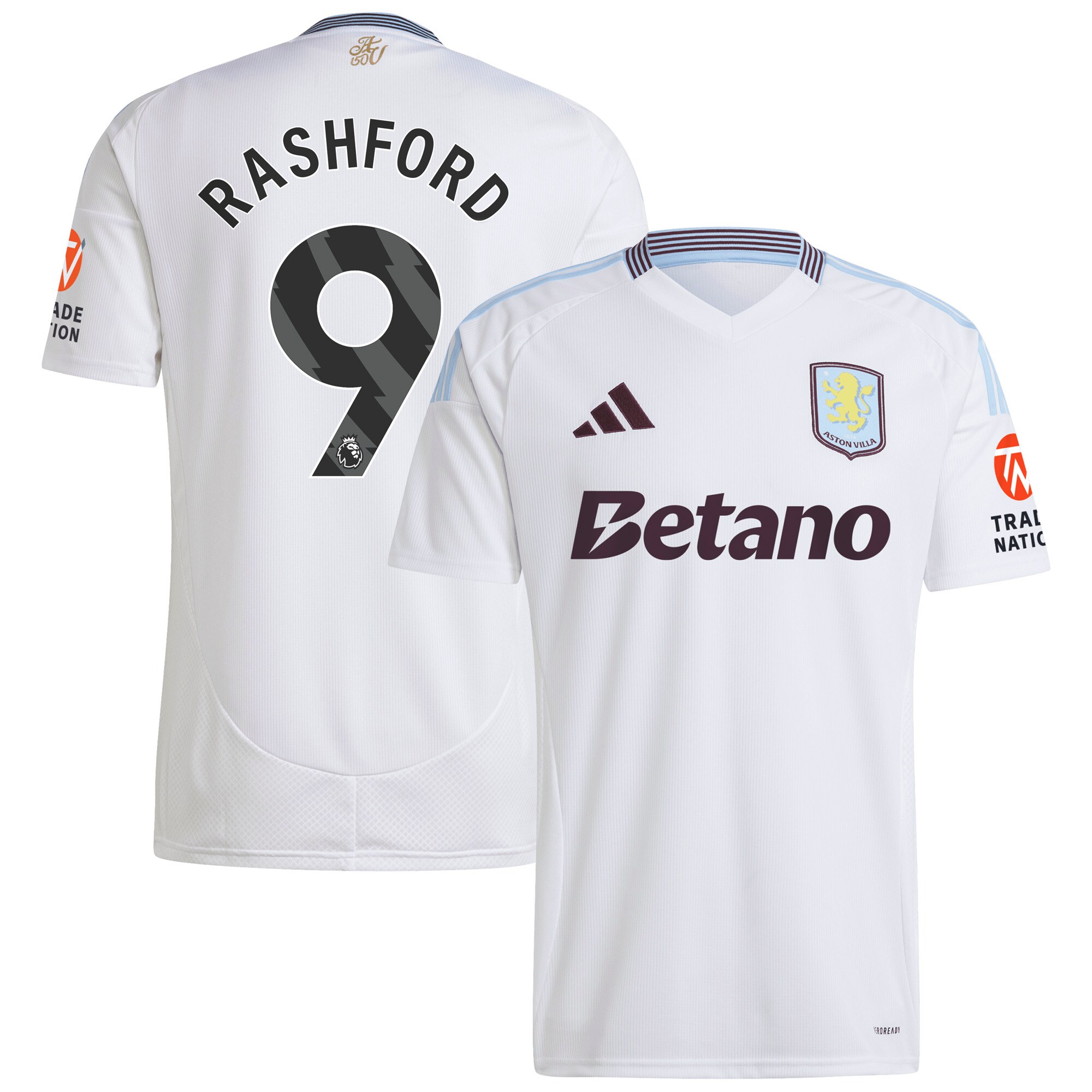 aston villa adidas away shirt 2024-25 with rashford 9 printing Collection | Official Aston Villa Kits for Fans