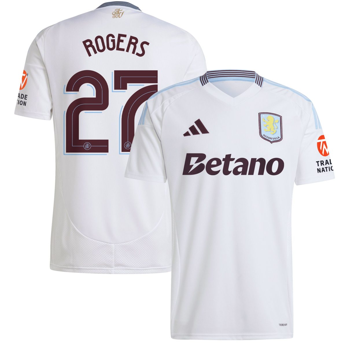 aston villa adidas away shirt 2024-25 with rogers 27 cup printing Collection | Official Aston Villa Kits for Fans