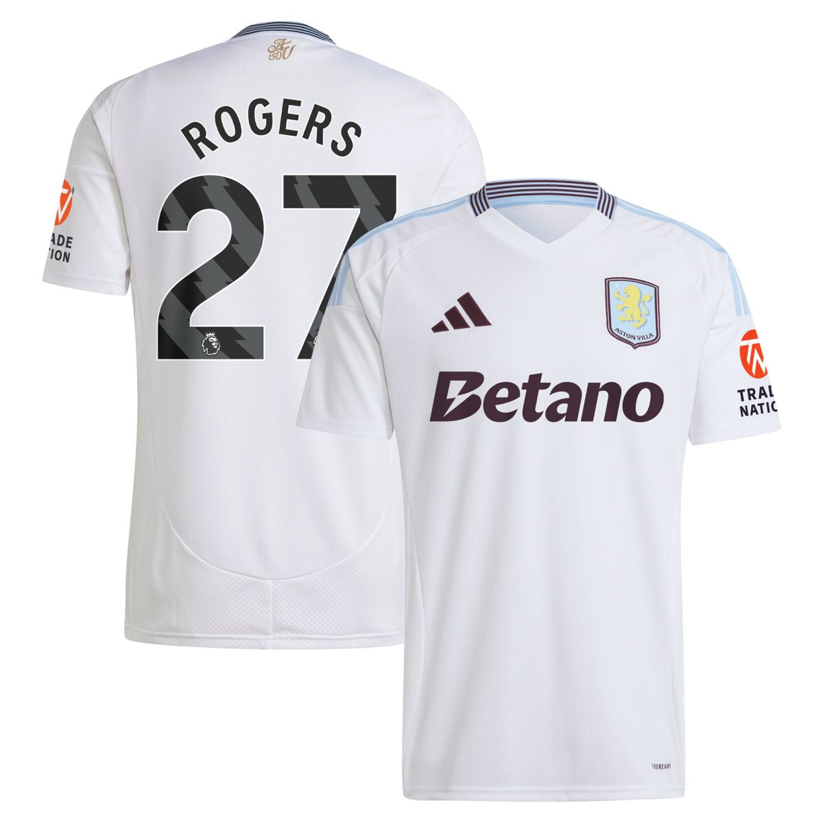 aston villa adidas away shirt 2024-25 with rogers 27 printing Collection | Official Aston Villa Kits for Fans