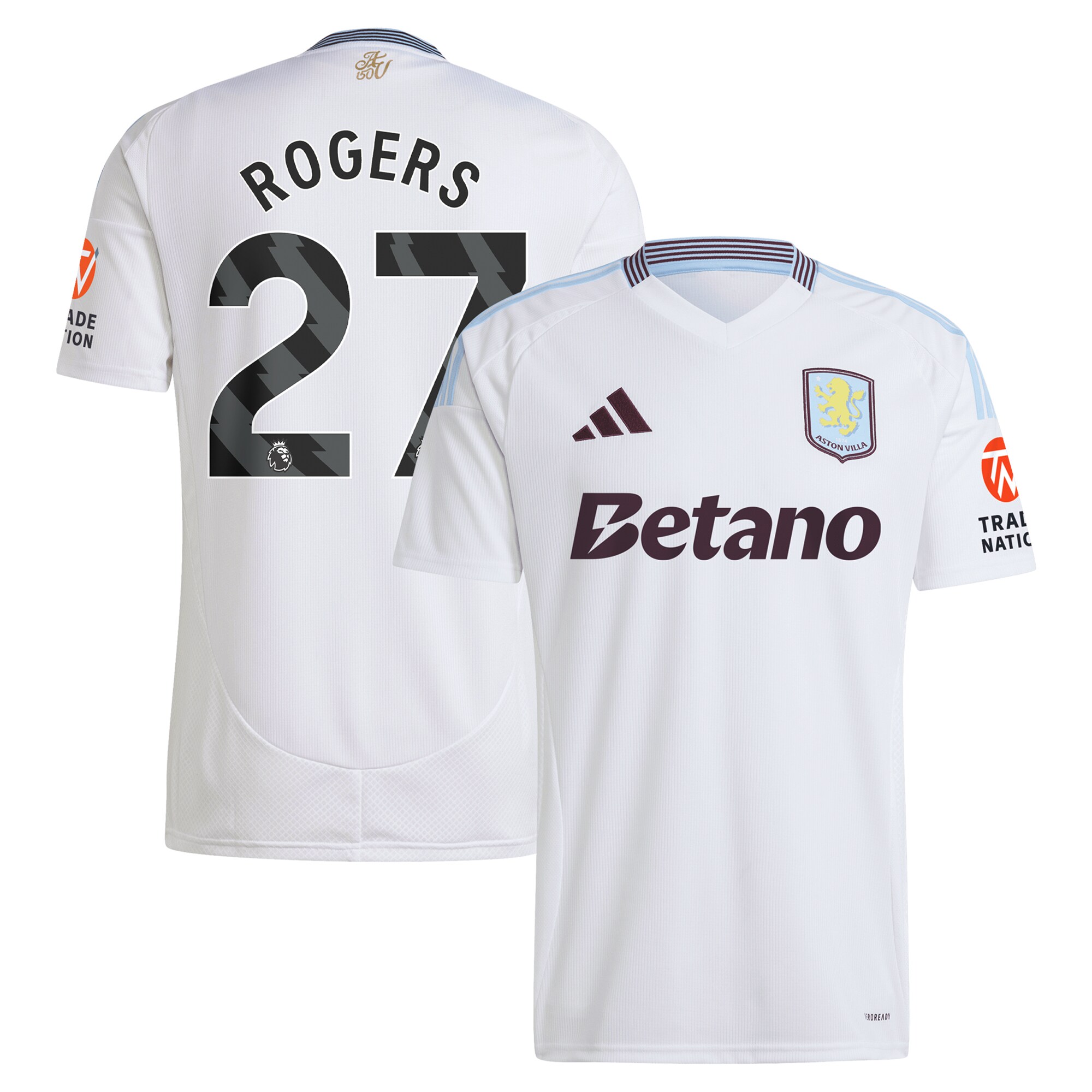 aston villa adidas away shirt 2024-25 with rogers 27 printing Collection | Official Aston Villa Kits for Fans
