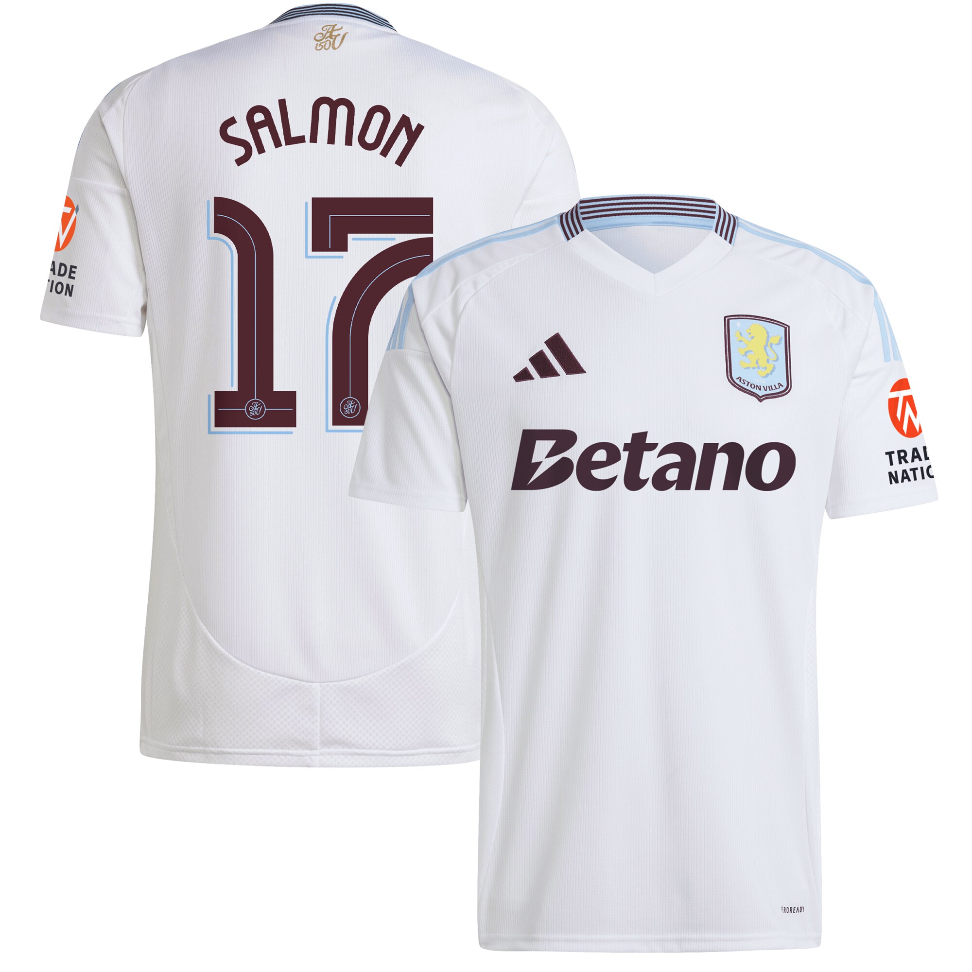 aston villa adidas away shirt 2024-25 with salmon 17 cup printing Collection | Official Aston Villa Kits for Fans