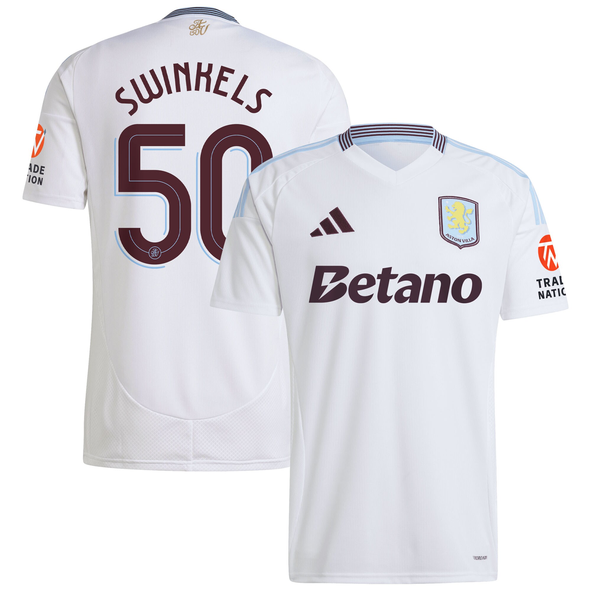 aston villa adidas away shirt 2024-25 with swinkels 50 cup printing Collection | Official Aston Villa Kits for Fans