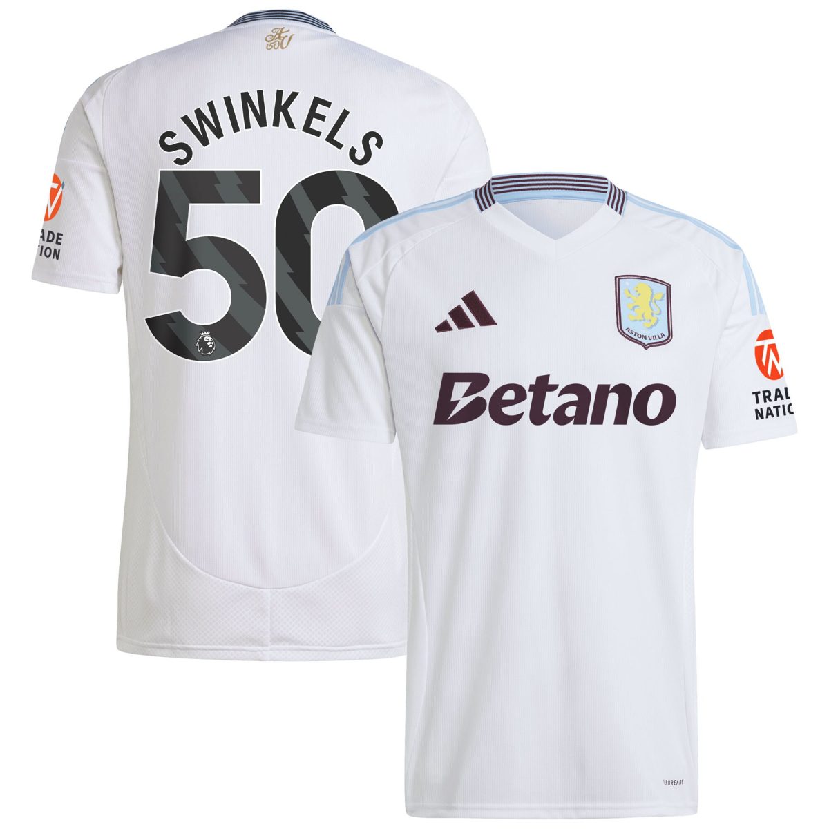 aston villa adidas away shirt 2024-25 with swinkels 50 printing Collection | Official Aston Villa Kits for Fans