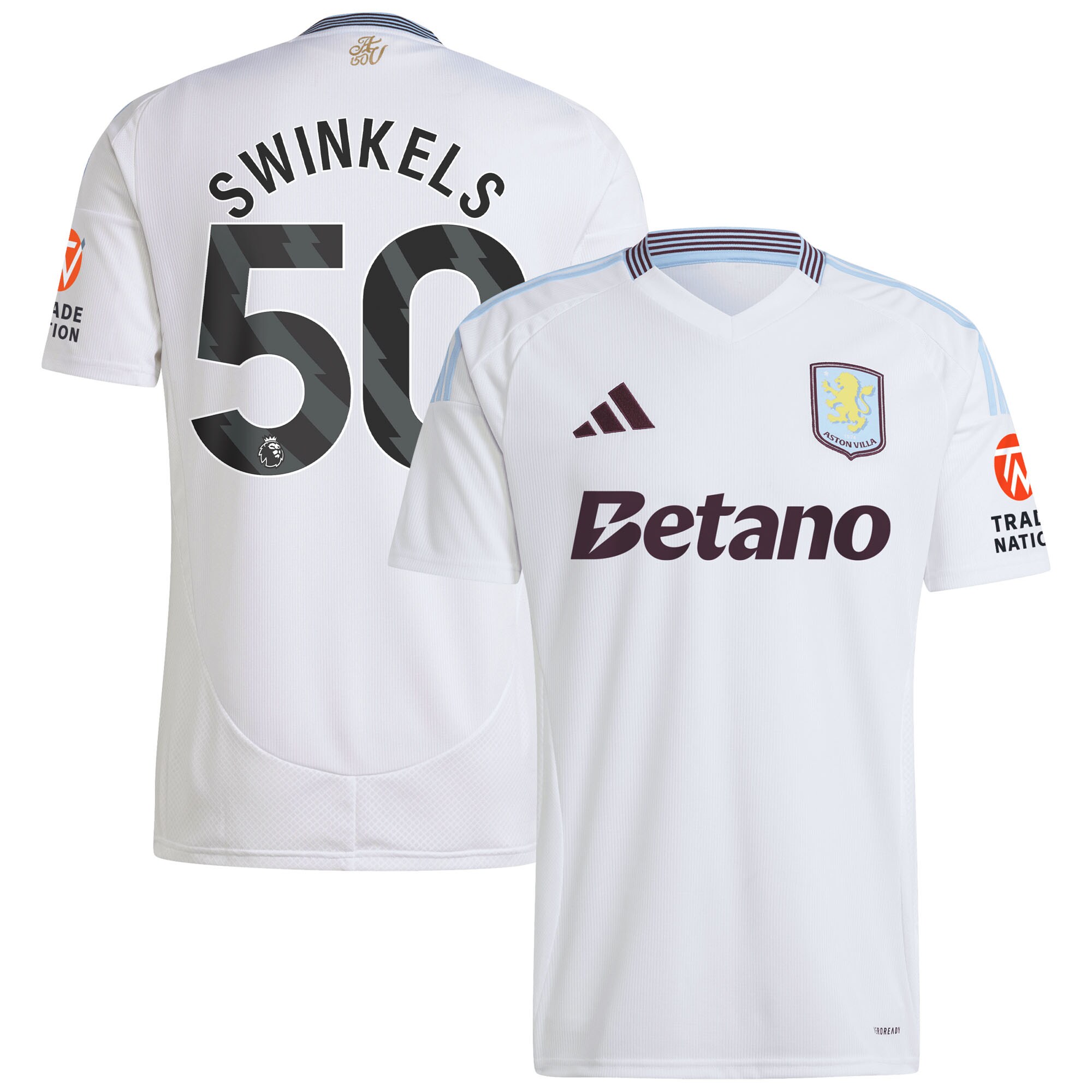 aston villa adidas away shirt 2024-25 with swinkels 50 printing Collection | Official Aston Villa Kits for Fans