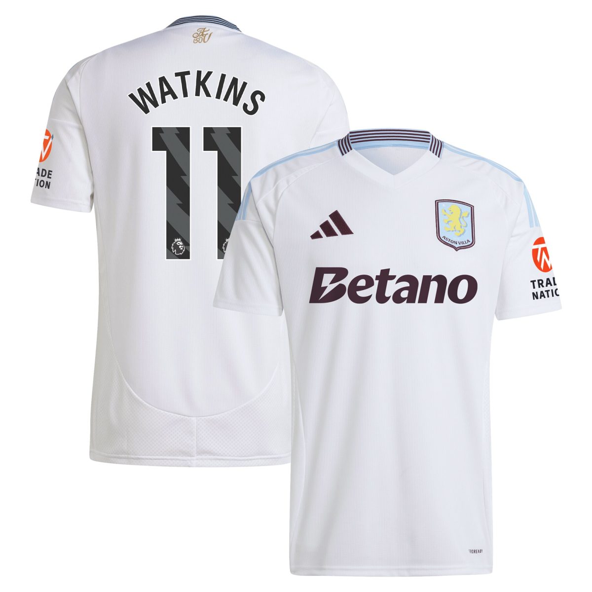 aston villa adidas away shirt 2024-25 with watkins 11 printing Collection | Official Aston Villa Kits for Fans