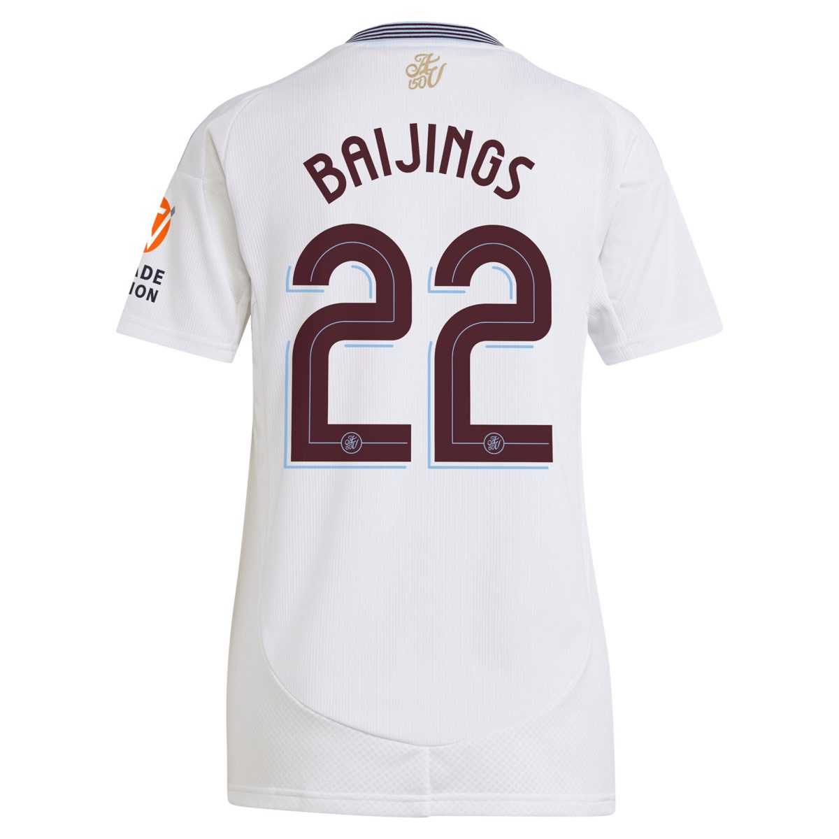 aston villa adidas away shirt 2024-25 – womens with baijings 22 cup printing Collection | Official Aston Villa Kits for Fans