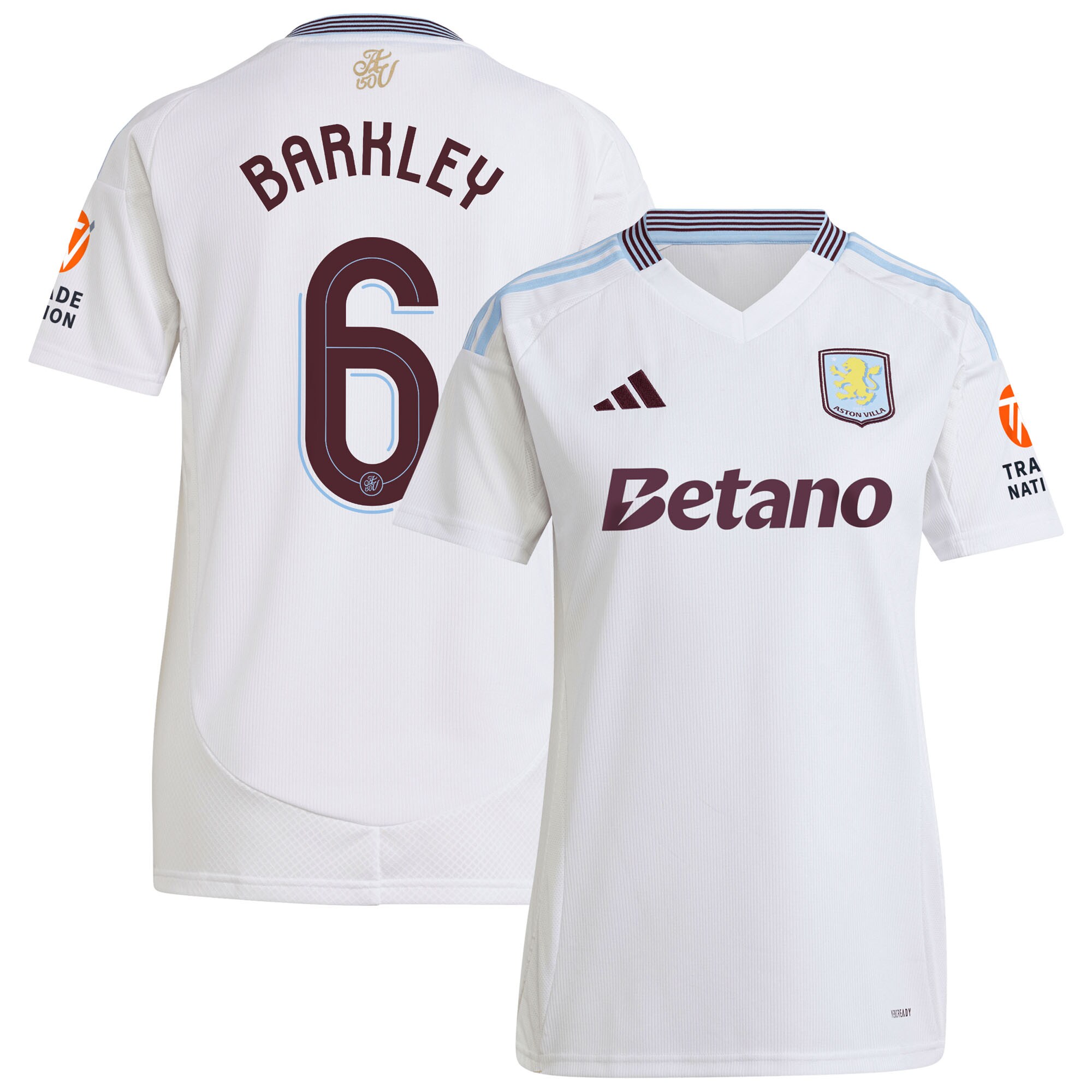 aston villa adidas away shirt 2024-25 – womens with barkley 6 cup printing Collection | Official Aston Villa Kits for Fans