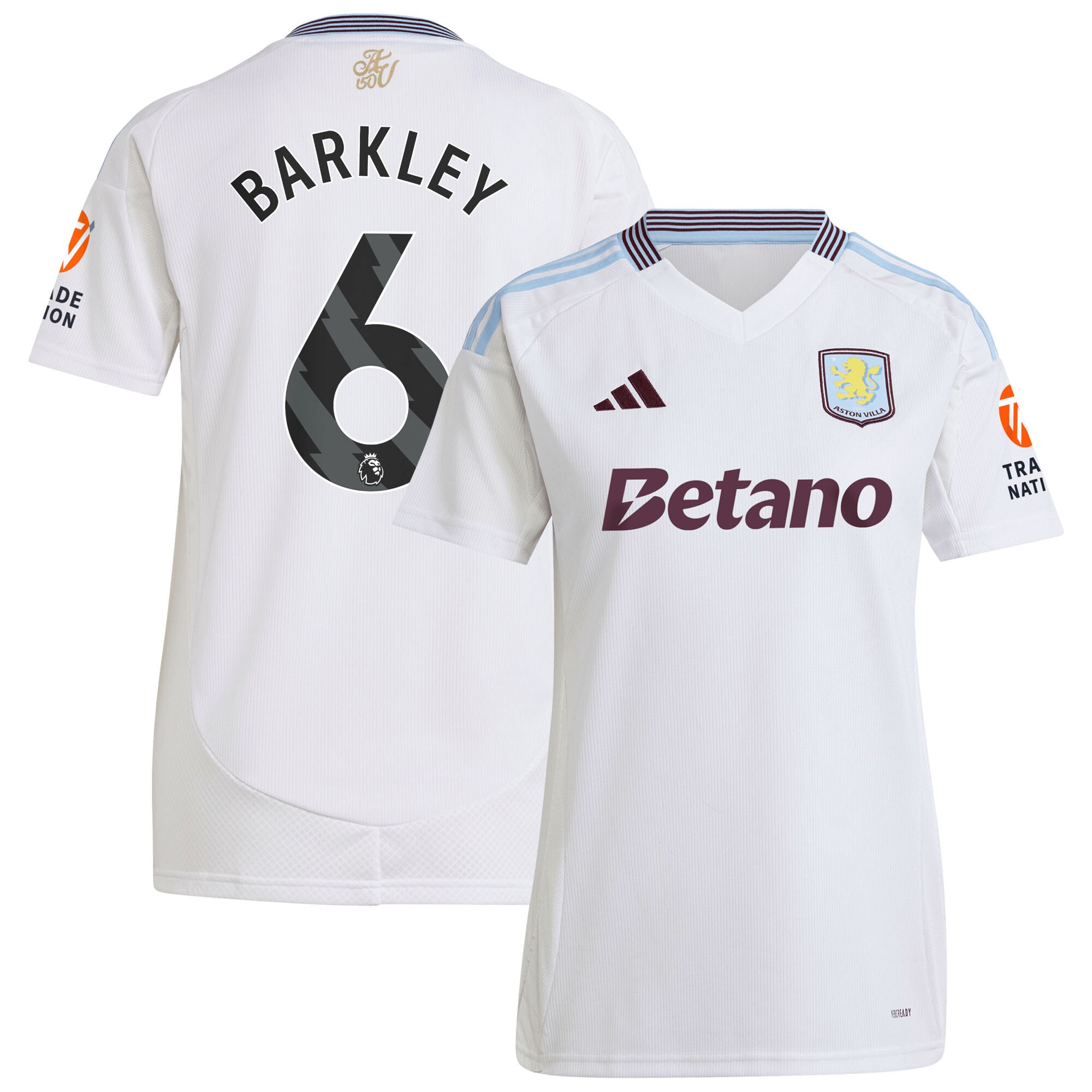 aston villa adidas away shirt 2024-25 – womens with barkley 6 printing Collection | Official Aston Villa Kits for Fans